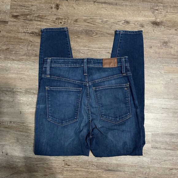 Madewell Womens Curvy High-Rise Skinny Jeans Size 30 Dark Wash - Picture 1 of 5